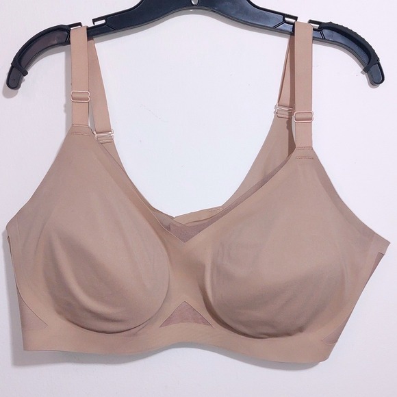 HoneyLove CrossOver Bra Sand 1X Wireless Comfort Smoothing Convertible Strap EUC - Picture 5 of 9